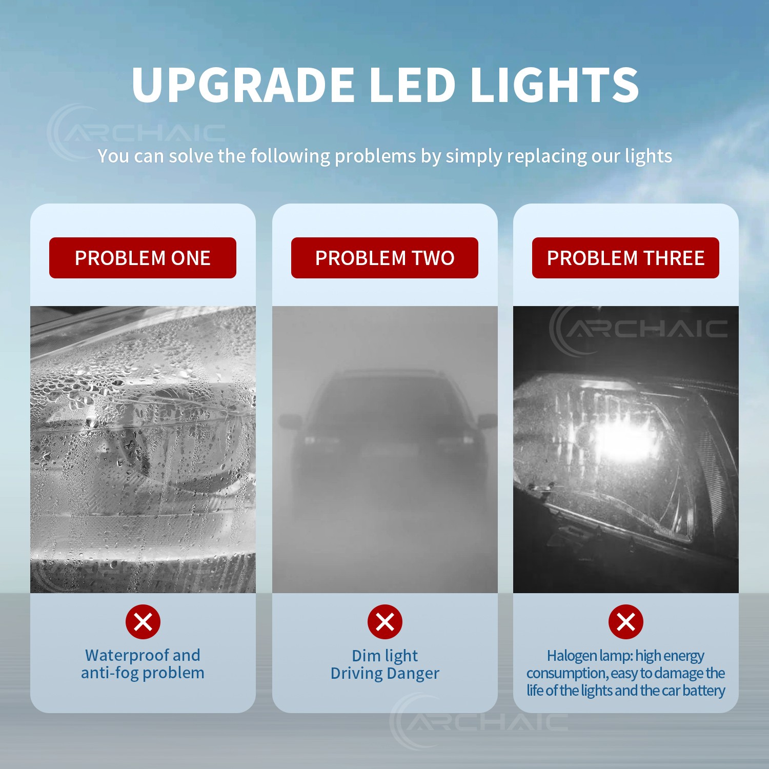 Pair Dynamic LED Headlights For 2021-2025 Ford Bronco Amber/White DRL Headlamp