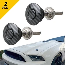 2pcsh Quick Release Hood Button Bonnet Pins Lock Clip Auto Car Bumper Latch