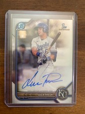 2022 1st  Bowman Chrome Luca Tresh Auto Kansas City Royals