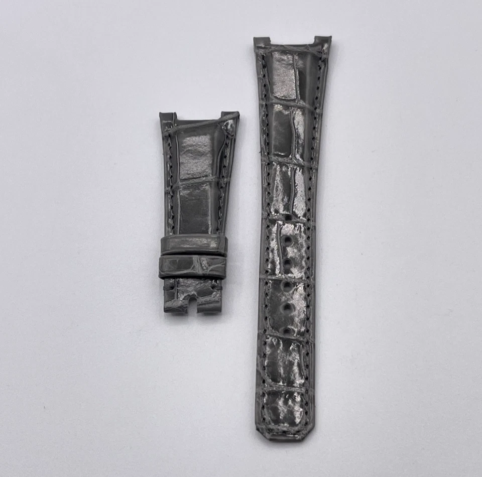 Patek Philippe Nautilus lady cinturino alligatore grigio grey strap 21/14mm Foto 2 de 4