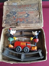 1930's Antique Mickey Mouse Clockwork Trainset