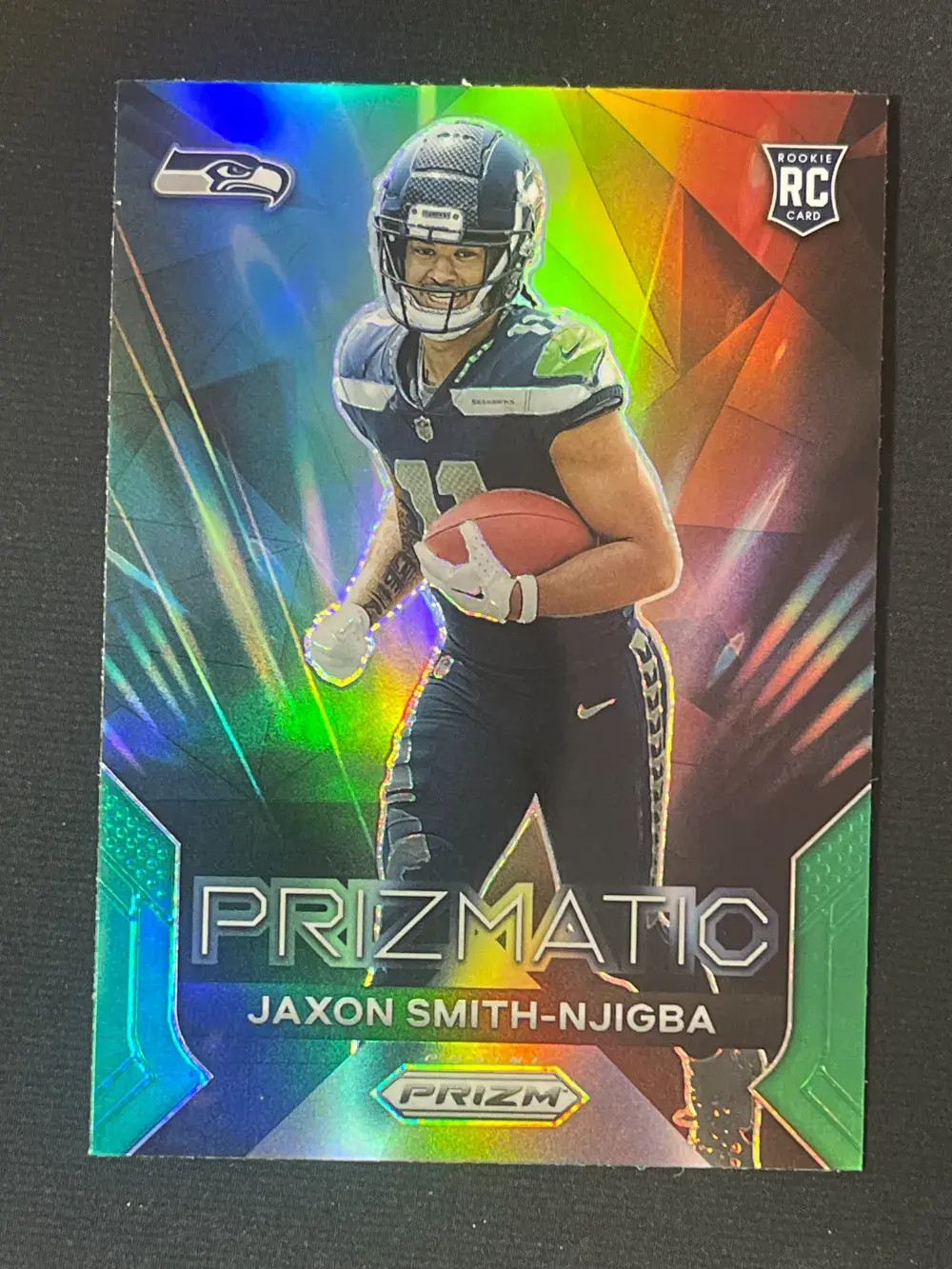 2023 Panini Prizm Prizmatic True Silver RC #1 Jaxon Smith-Njigba /Seahawks -YT92