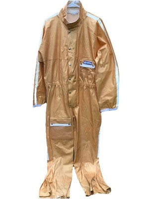 Vtg Rukka Motorcycle Rain Jumpsuit  SZ 52 Men's PVC Waterproof Bike Gear