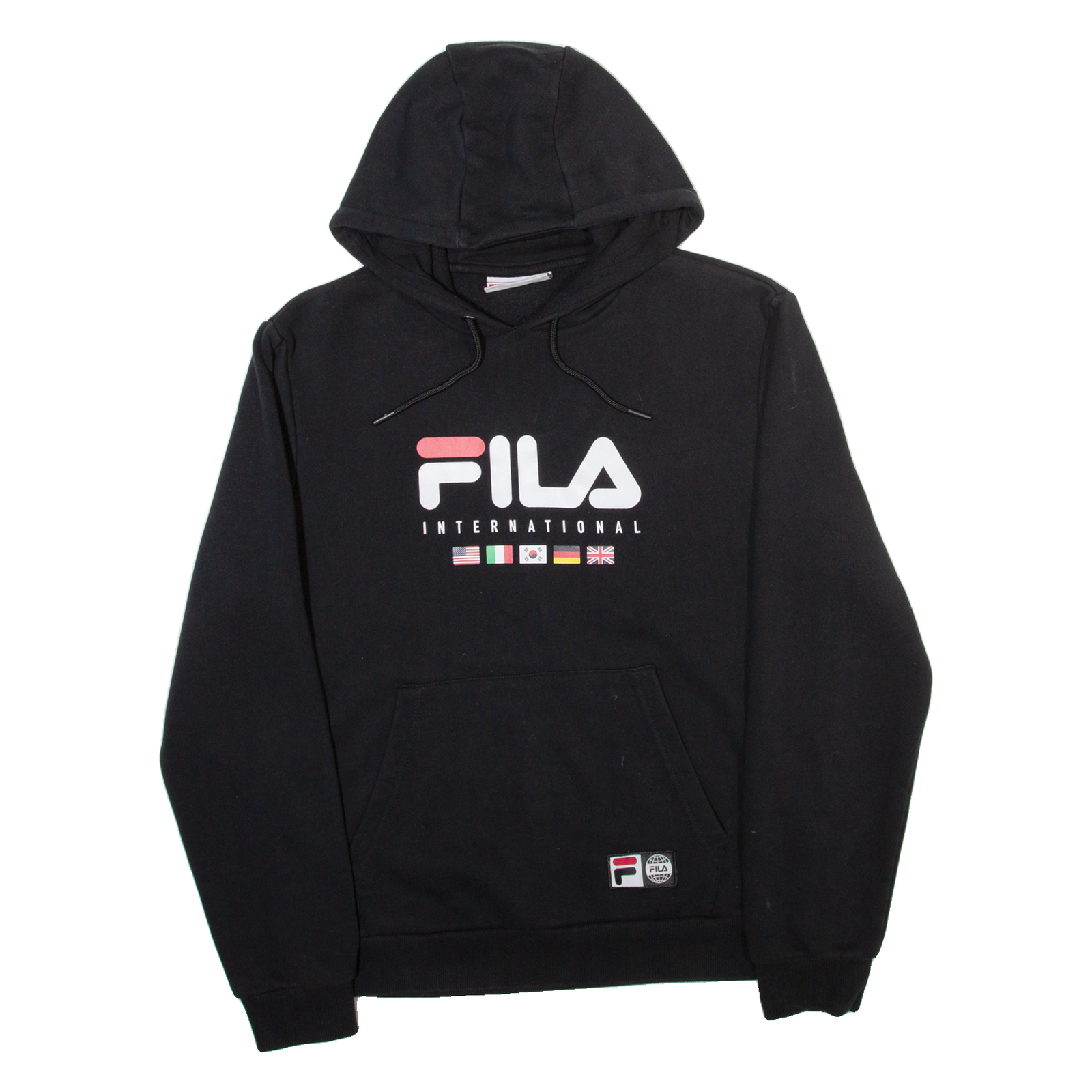 FILA Felpa con Cappuccio Uomo Nera M