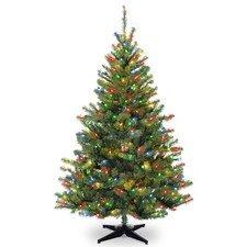 6 ft Pre-Lit Kincaid Spruce Artificial Christmas Tree, 400 Multicolor Lights,...