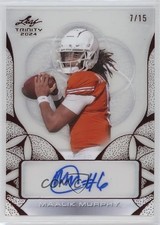 2024 Leaf Trinity Clear Auto Red 7/15 Maalik Murphy #CA-MM1 Auto 17hx