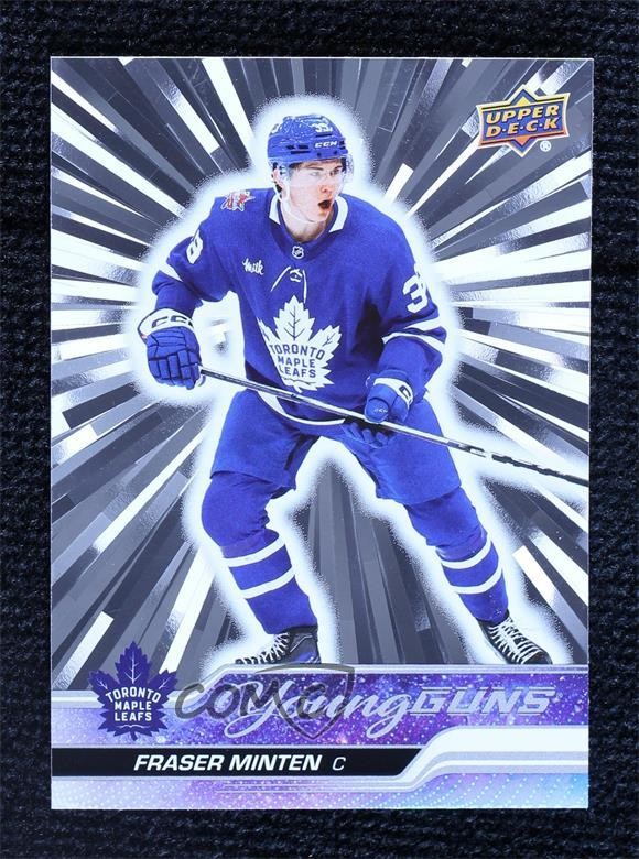 2023-24 Upper Deck Series 2 Young Guns Outburst Fraser Minten #482 Rookie RC 4o7