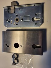 AMF Schloßkasten 140SBIG-30ZW Hakenriegelschloß Kasten Edelstahl geschliffen