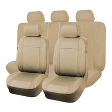 Flying Banner car seat Covers Full Set Velvet Cubic Heat Stamp Massage Breath...