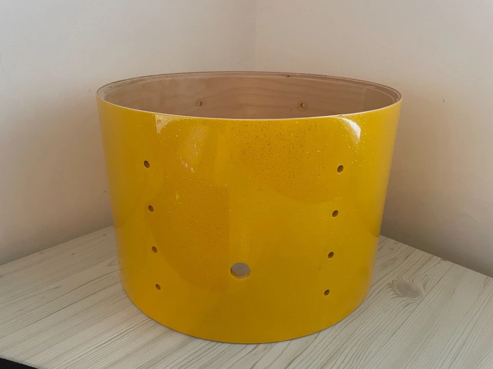 Pearl Masters Premium Birch 12x8 Tom Shell - Color en escamas de oro amarillo #350 BRP Foto 3 de 4