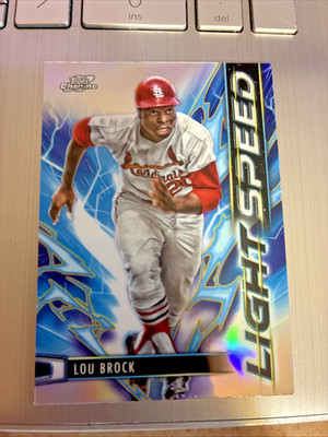 2025 Topps Cosmic Chrome Lou Brock Light Speed #LS-22 Cardinals