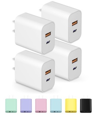 [4 Pack] USB C Charger Block Charging Block Type C Charger 20W Wall Chargers ...