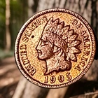 1905 Indian Head Cent Actual Coin Shown - 8