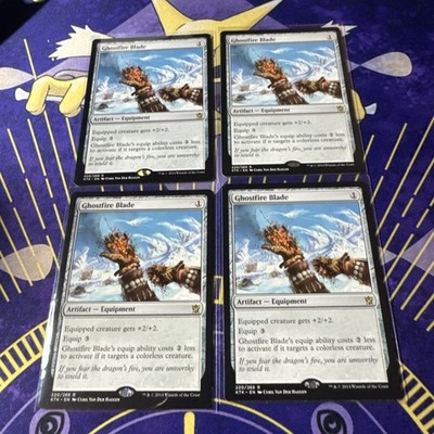 4x cards MTG Ghostfire Blade ** Khans of Tarkir ** English (LP)