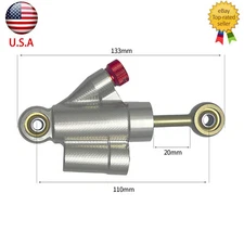 Silver Steering Damper Stabilizer CNC For Honda CRF250R/X CRF450R/X CRF150R 230