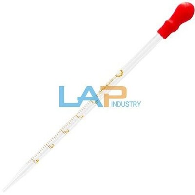30PCS NEW FOR Glass graduated pipette 0.5ML Graduated straws #F3*
