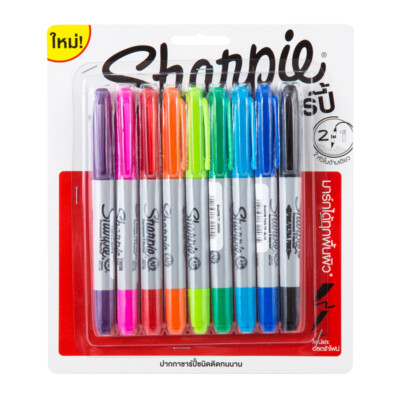 Sharpie Twin Tip sortierter Marker Permanent Pack 9 fein ultrafein, kostenlos...