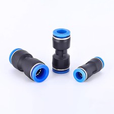 Nylon Pneumatic Straight Hose Tube Inline Push Fit Connector Air Line Airline