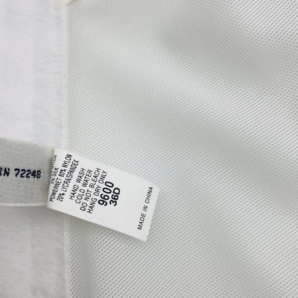 Corsé vintage para mujer 36D Bustier Felina blanco acolchado satinado nupcial Y2K años 90 Foto 4 de 4