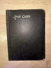 Vintage Early 1900's Post Card Book Album, French post cards, old photographs