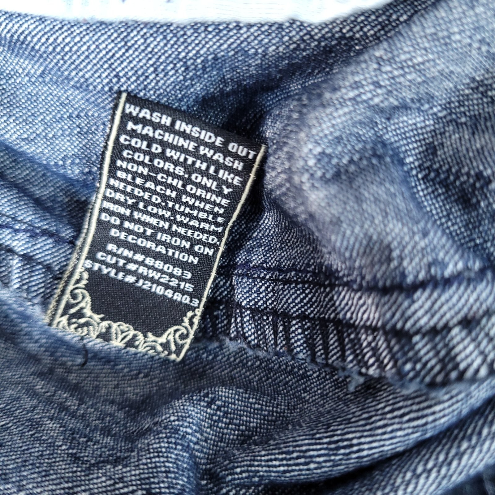 Rewash Women's Junior Denim Pants Low Rise Regular Fit Blue Size 9