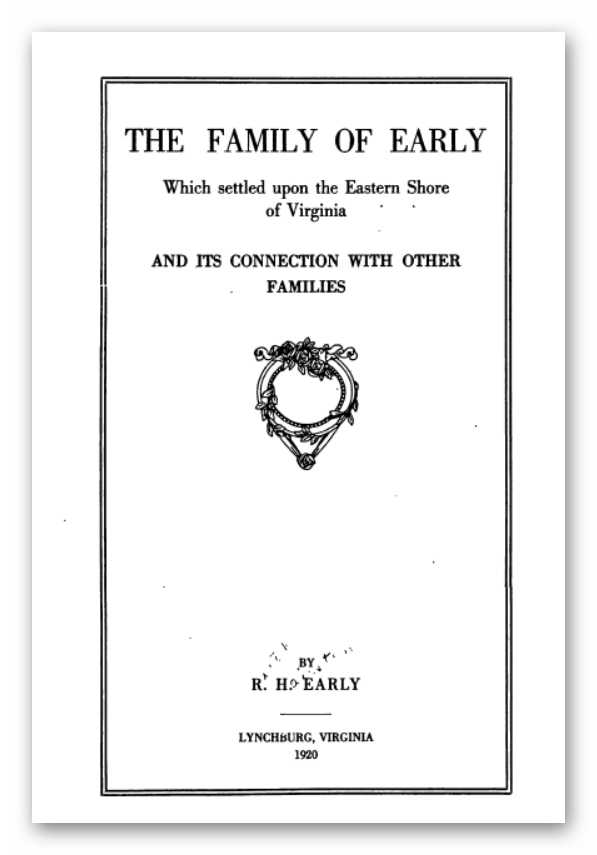 The Family of Early Virginia Genealogy eBay