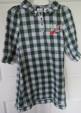 Nightgown Disney Girls Nightshirt Size 9/10 Minnie Mouse Daisy Duck Green White