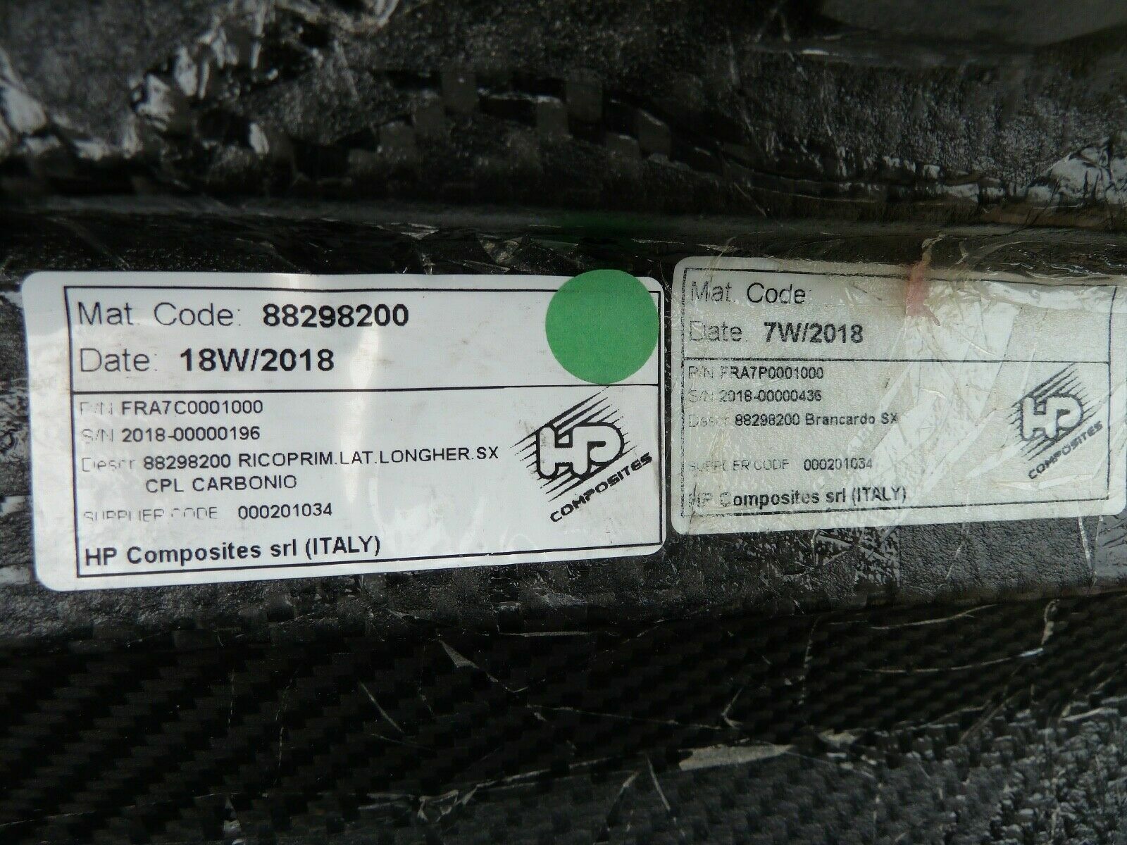 No Damage Ferrari GTC4 Lusso Carbon Side Skirt Left Drivers side Sill Rocker