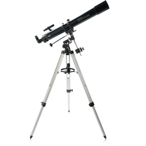 NEW Celestron PowerSeeker 80mm f/11 EQ Refractor Eyepiece Barlow Tripod Software - Image 2 of 4