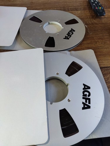 Boîtiers Revox & bobines 26,5cm Agfa-Gevaert