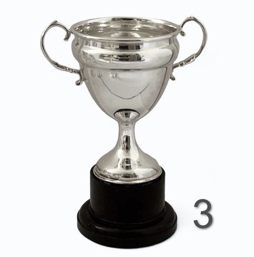 Set of 4 Hallmarked Silver Trophies / Cups 1937-1939 Birmingham 330g Total NB211 - Picture 4 of 5