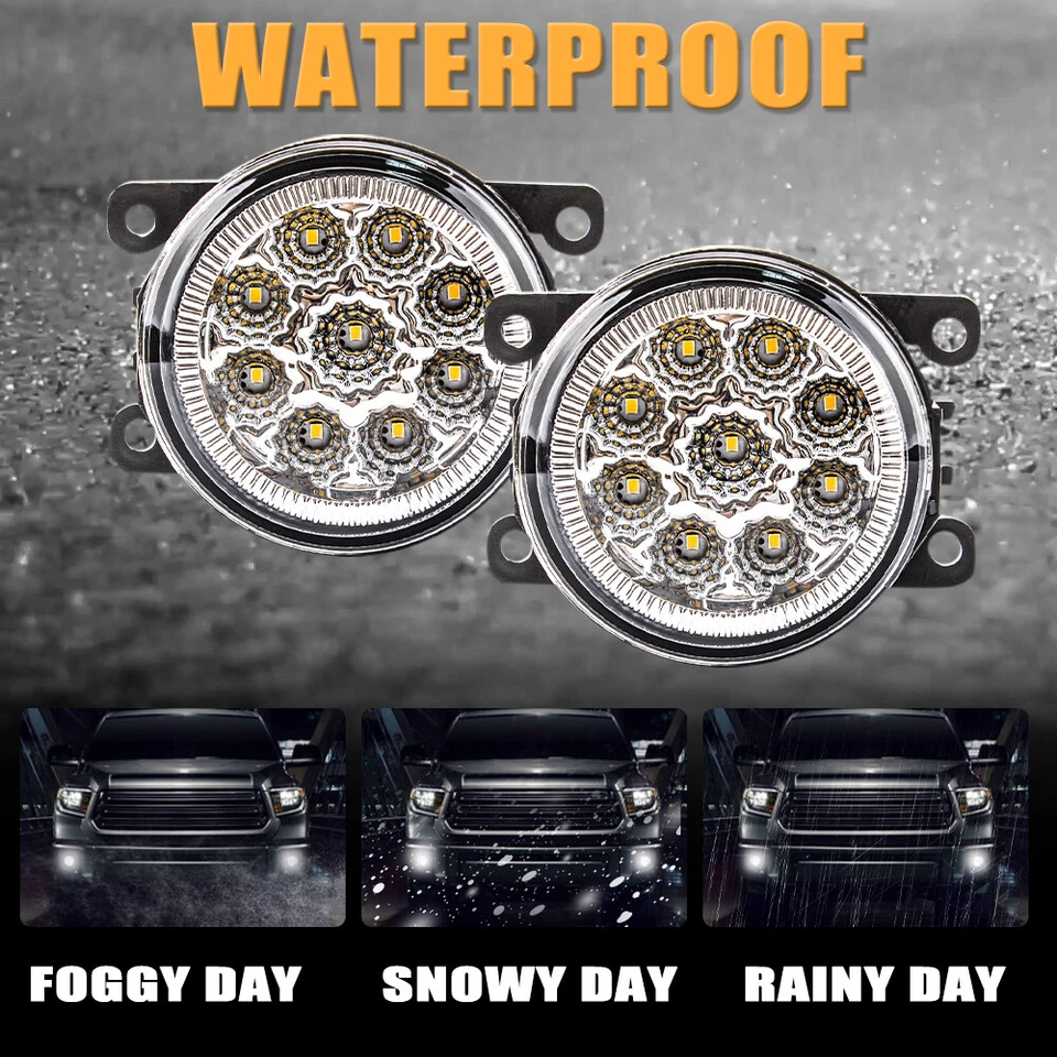 2 piezas luces antiniebla LED lámpara de parachoques delantero para Subaru XV Crosstrek 2013 2014 2015 Foto 3 de 4