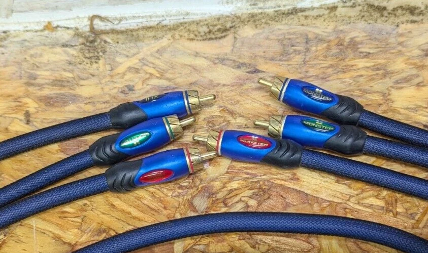 Amplificador de sistema de audio y video estéreo Monster RCA de 16 ft THX HQ para automóvil barco camión Foto 4 de 4