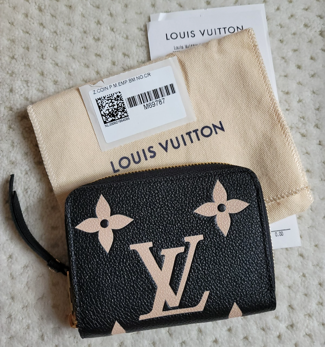 NEW LOUIS VUITTON M69787 MONOGRAM EMPREINTE Zippy Coin Purse