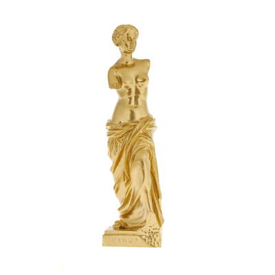 Aphrodite of Milos or Venus de Milo Statue, 23cm / 9'', Gold Color, Small Size