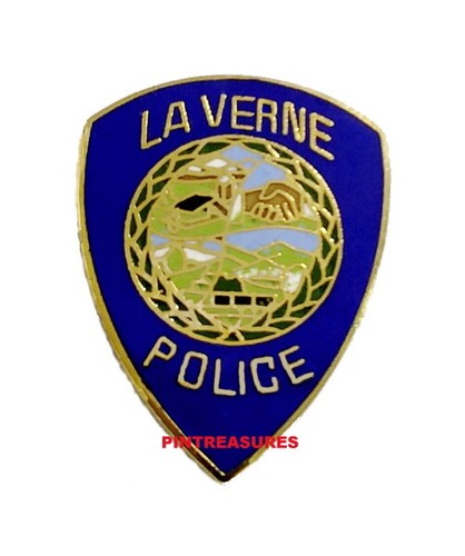 Sammler Vintage Polizei Pins La Verne CA historischer Mini Aufnäher Reversmütze Pin Up@@ - Bild 3 von 3