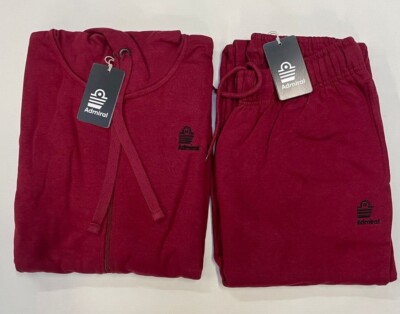 Full Zip Hoodie & Sweathose Set Herren Uni Pullover Set Langarm Kapuze