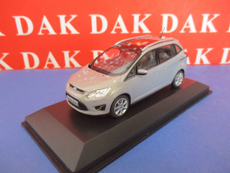 Die cast 1/43 Modellino Auto Ford Grand C-Max Grey 2010 by Minichamps - Immagine 2 di 4