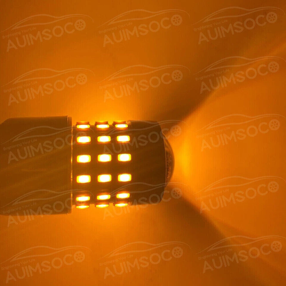 Para Dodge B3500 1995-1998 3157 LED Retroceso Luces Retroceso Bombillas Amarillo Ámbar Foto 3 de 4
