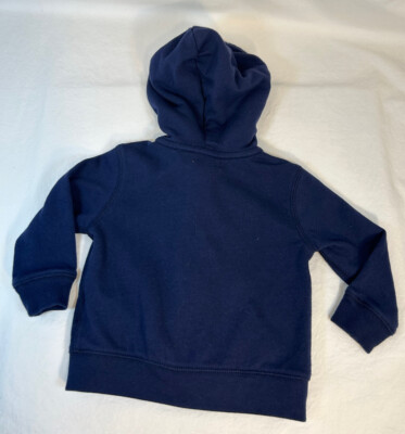 Boy’s Ralph Lauren Polo Bear Navy Blue Full Zip Sweatshirt Hoodie Baby Size  12M