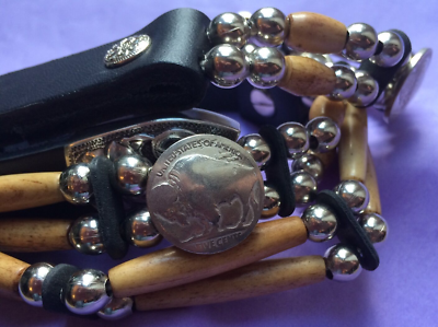 Handmade Belt by Cactus Mountain Designs! Authentic Buffalo  display picture 3