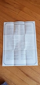 Overlord NES Nintendo Virgin Games Insert Poster Map Guide - NO MANUAL OR GAME