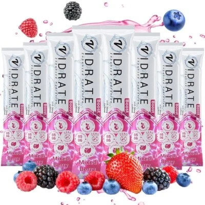 BRANDED Electrolytes Powder - Hydration Sachets Packed with Vitamins -8 Sachets