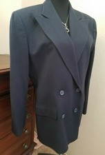 Womens Polo RALPH LAUREN Navy Wool Blazer Jacket 10