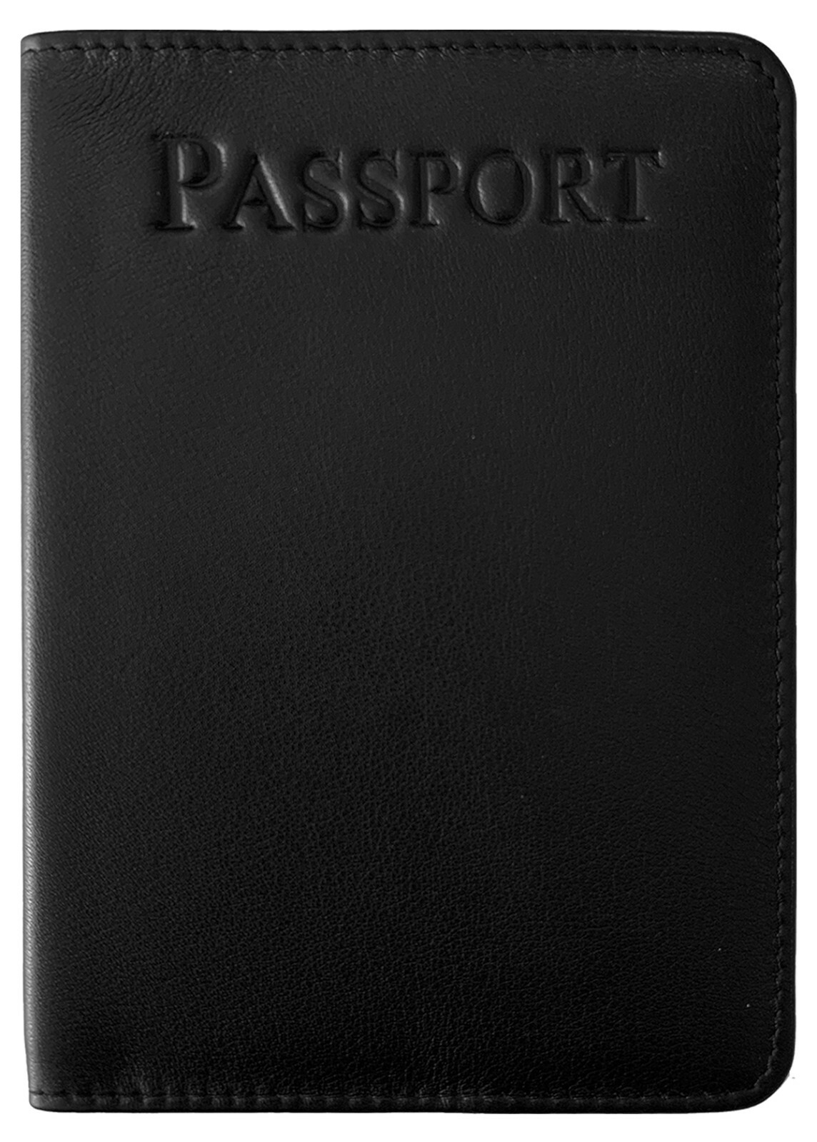 Leather RFID Blocking Passport Holder Travel Essential-image