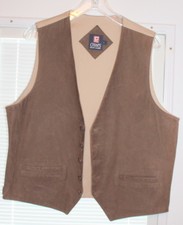 Vintage Mens Leather Vest Chaps Ralph Lauren