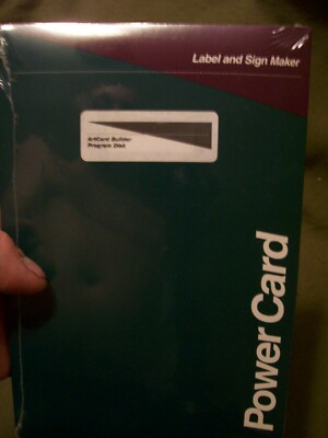ARTCARD BUILDER PROGRAM DISK  POWER CARD LABEL AND SIGN MAKER 