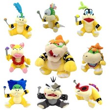 9X Super Mario Plush King Bowser  Kids Koopalings Koopa Larry Lemmy Ludwig ETC