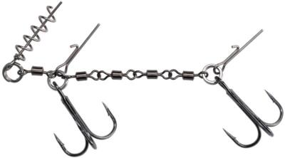 Mikado Jaws Double Evo Swivels Stinger System Drilling Gr. 1/0 2/0 Raubfisch