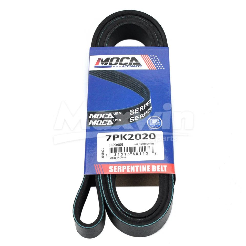 Ремень змеевик EPDM подходит для INFINITI G37 M37 Nissan 370Z 3,7 л 7PK2020 - Изображение 3 из 4